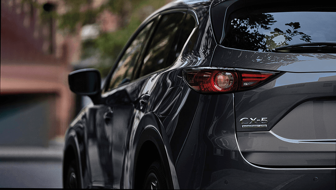 vue rapprochée arrière du Mazda CX-5 2021.5
